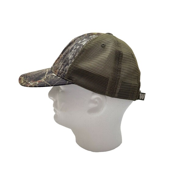 Wyoming Cowboys Mossy Oak Camo Hat Mesh Olive Green Adjustable Captivating HG - Picture 2 of 10